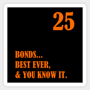 Barry Bonds Best Ever & You Know It Sticker